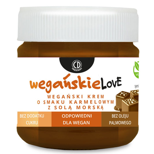 Krem karmel z solą morską "WEGAŃSKIELOVE" CD, 200g-0