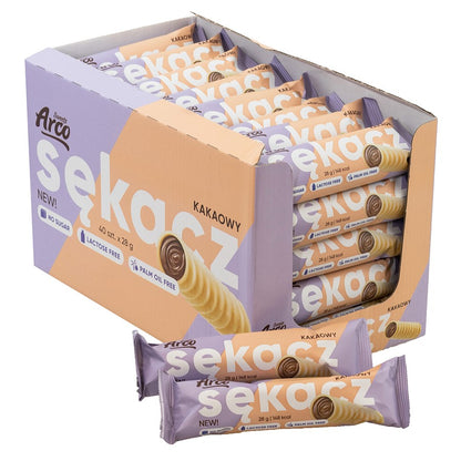 Sękacz kakaowy bez cukru, bez laktozy Arco Sweets, 28g-1