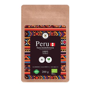 Koffeinfreie Arabica-Kaffeebohnen 100 % PERU BIO 200 g