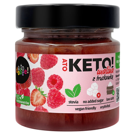 Konfitura Malina z truskawką A To Keto! 200g-0