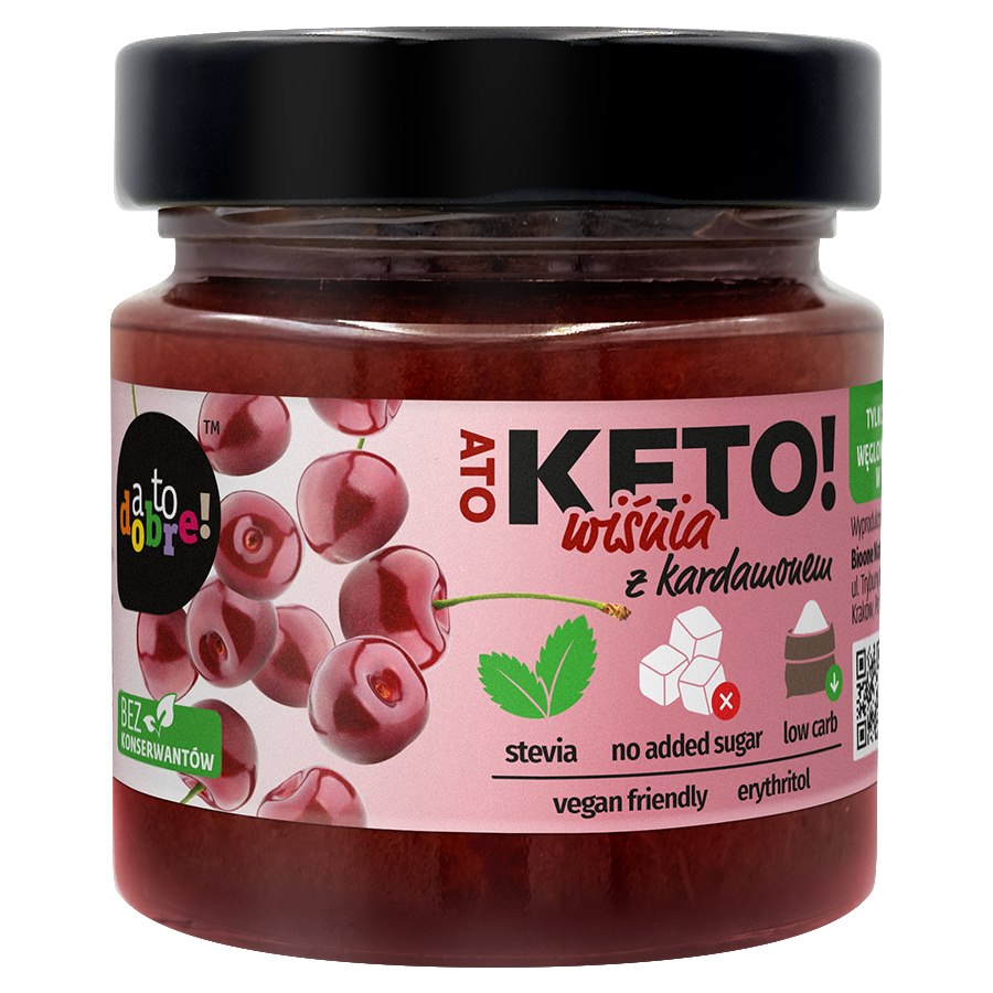 Konfitura Wiśnia z kardamonem A To Keto! 200g-0