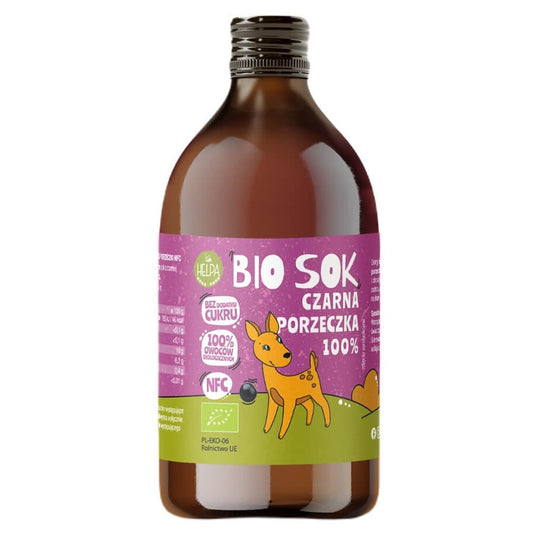 Sok Czarna Porzeczka 100% BIO Helpa, 250ml-0