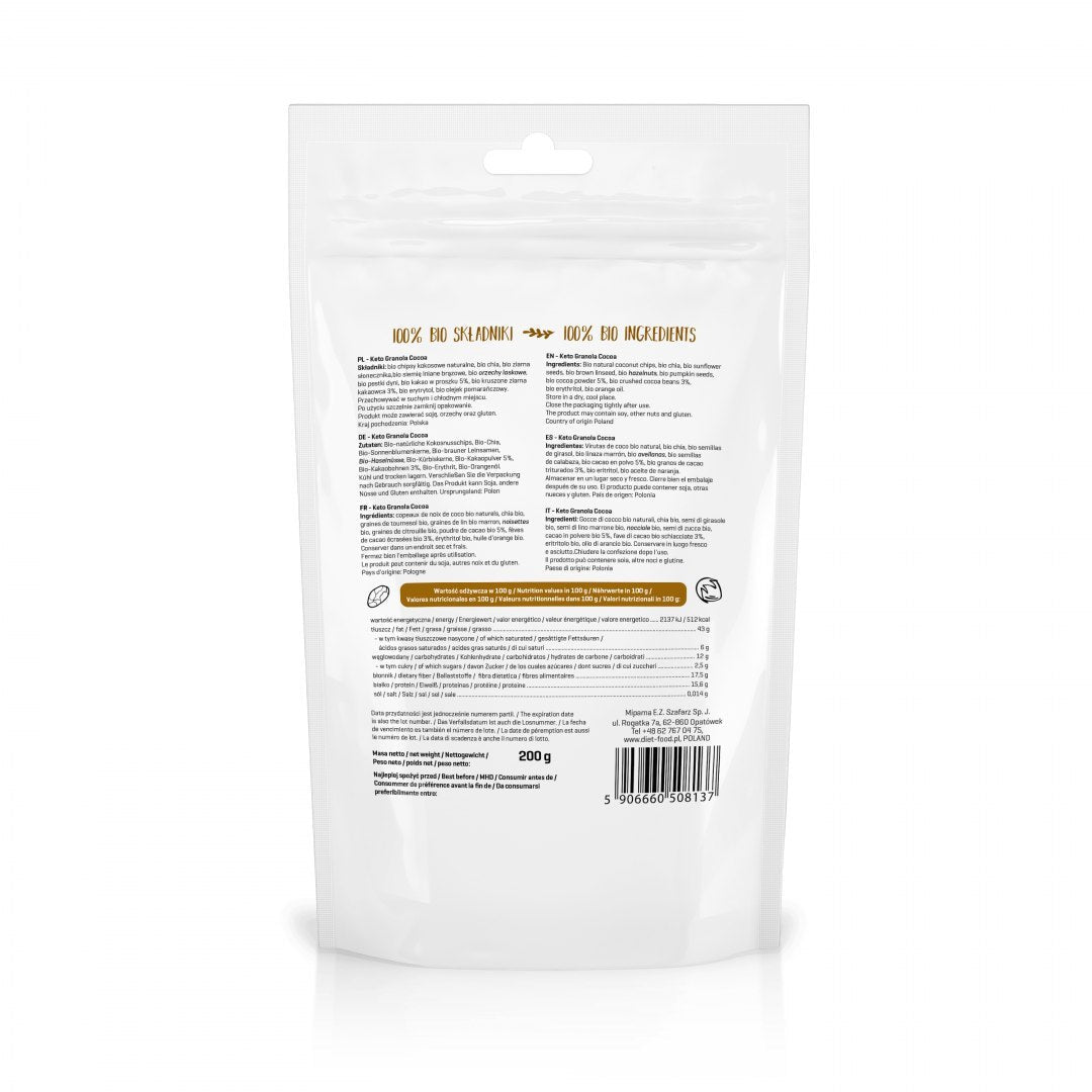 Bio Keto Granola Cocoa And Orange Oil-1