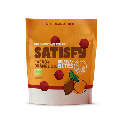 Bio Vegan Bites SATISFY (fruit cubes) - chocolate and orange 120 g-0