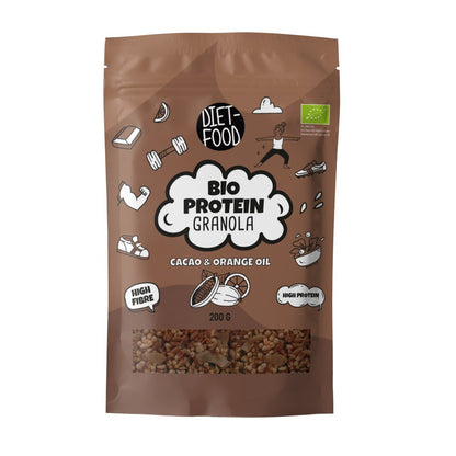 Bio Protein Granola Cacao/Orange Oil 200 g-0