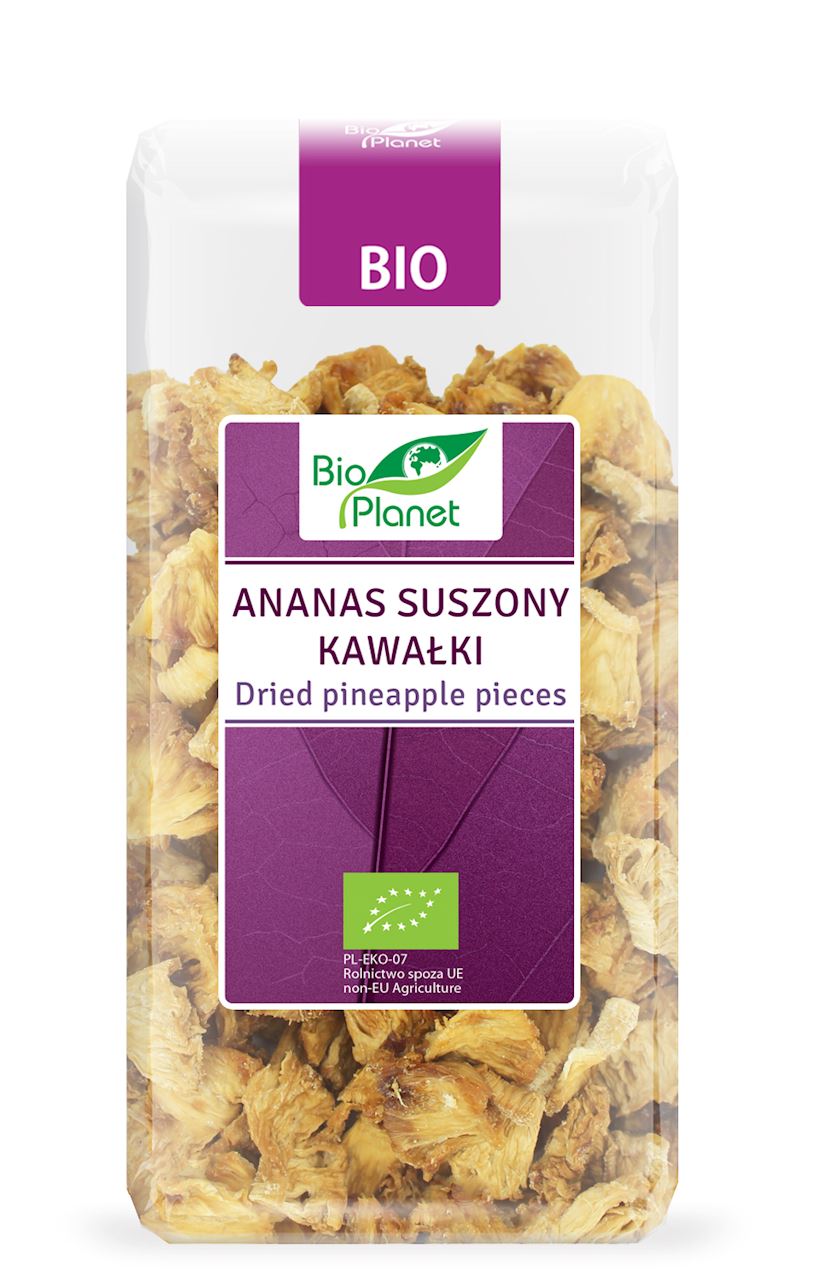 ANANAS SUSZONY KAWAŁKI BIO 100 g - BIO PLANET-0