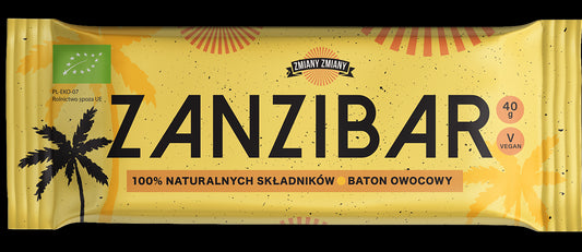 BATON OWOCOWY "ZANZIBAR" BEZGLUTENOWY BIO 40 g - ZMIANY ZMIANY-0