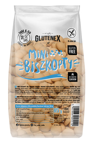 BISZKOPTY MINI BEZ DODATKU CUKRÓW BEZGLUTENOWE 85 g - GLUTENEX-0