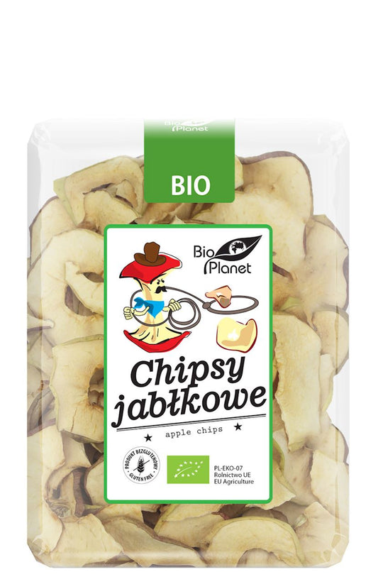 CHIPSY JABŁKOWE BEZGLUTENOWE BIO 100 g - BIO PLANET-0