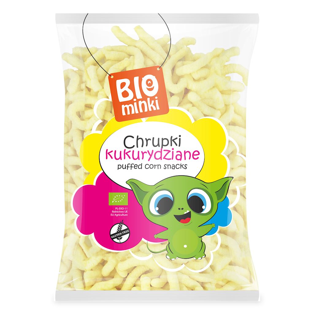 CHRUPKI KUKURYDZIANE BEZGLUTENOWE BIO 150 g - BIOMINKI-0