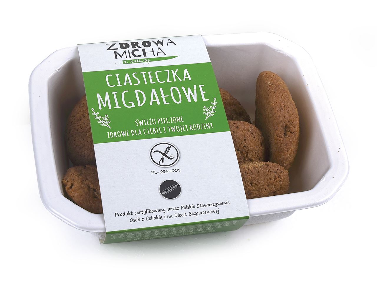 CIASTKA MIGDAŁOWE BEZGLUTENOWE 100 g - ZDROWA MICHA-0