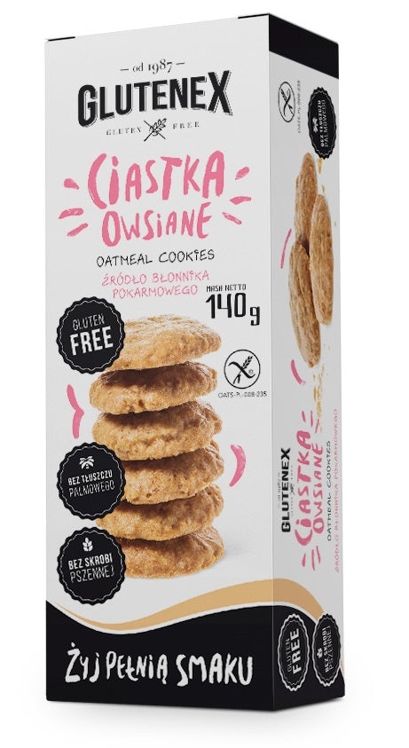 CIASTKA OWSIANE BEZGLUTENOWE 140 g - GLUTENEX-0