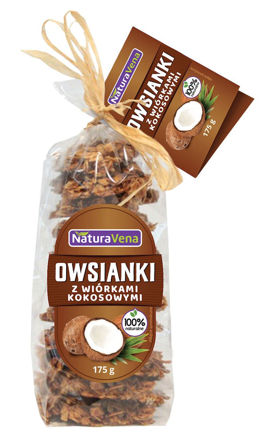 CIASTKA OWSIANKI Z WIÓRKAMI KOKOSOWYMI 175 g - NATURAVENA-0