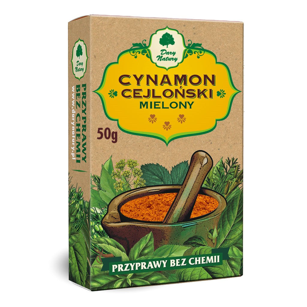 CYNAMON CEJLOŃSKI MIELONY 50 g - DARY NATURY-0