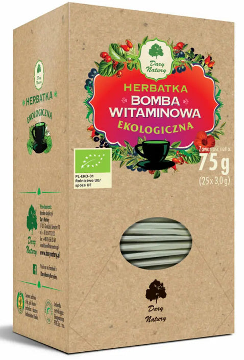 HERBATKA BOMBA WITAMINOWA BIO (25 x 3 g) 75 g - DARY NATURY-0