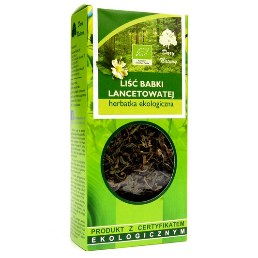 HERBATKA LIŚĆ BABKI LANCETOWATEJ BIO 25 g - DARY NATURY-0