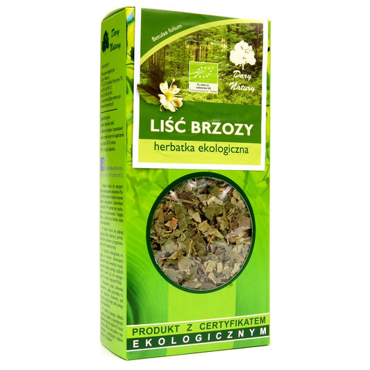 HERBATKA LIŚĆ BRZOZY BIO 50 g - DARY NATURY-0