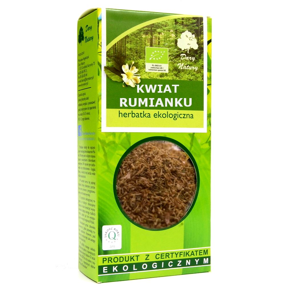 HERBATKA Z KWIATU RUMIANKU BIO 50 g - DARY NATURY-0