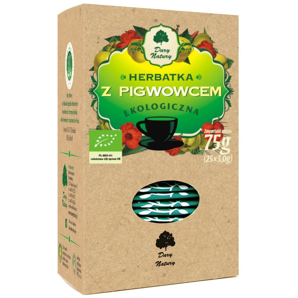 HERBATKA Z PIGWOWCEM BIO (25 x 3 g) 75 g - DARY NATURY-0