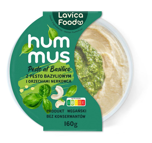 HUMMUS PESTO AL BASILICO 160 g - LAVICA FOOD-0