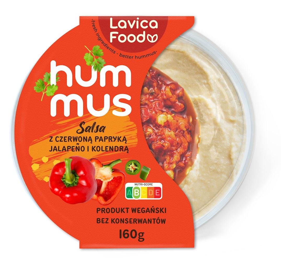 HUMMUS SALSA SPICY 160 g - LAVICA FOOD-0