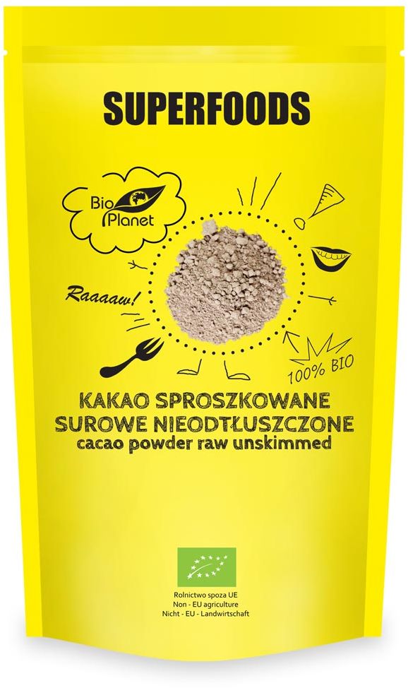 KAKAO SPROSZKOWANE SUROWE NIEODTŁUSZCZONE BIO 150 g - BIO PLANET-0