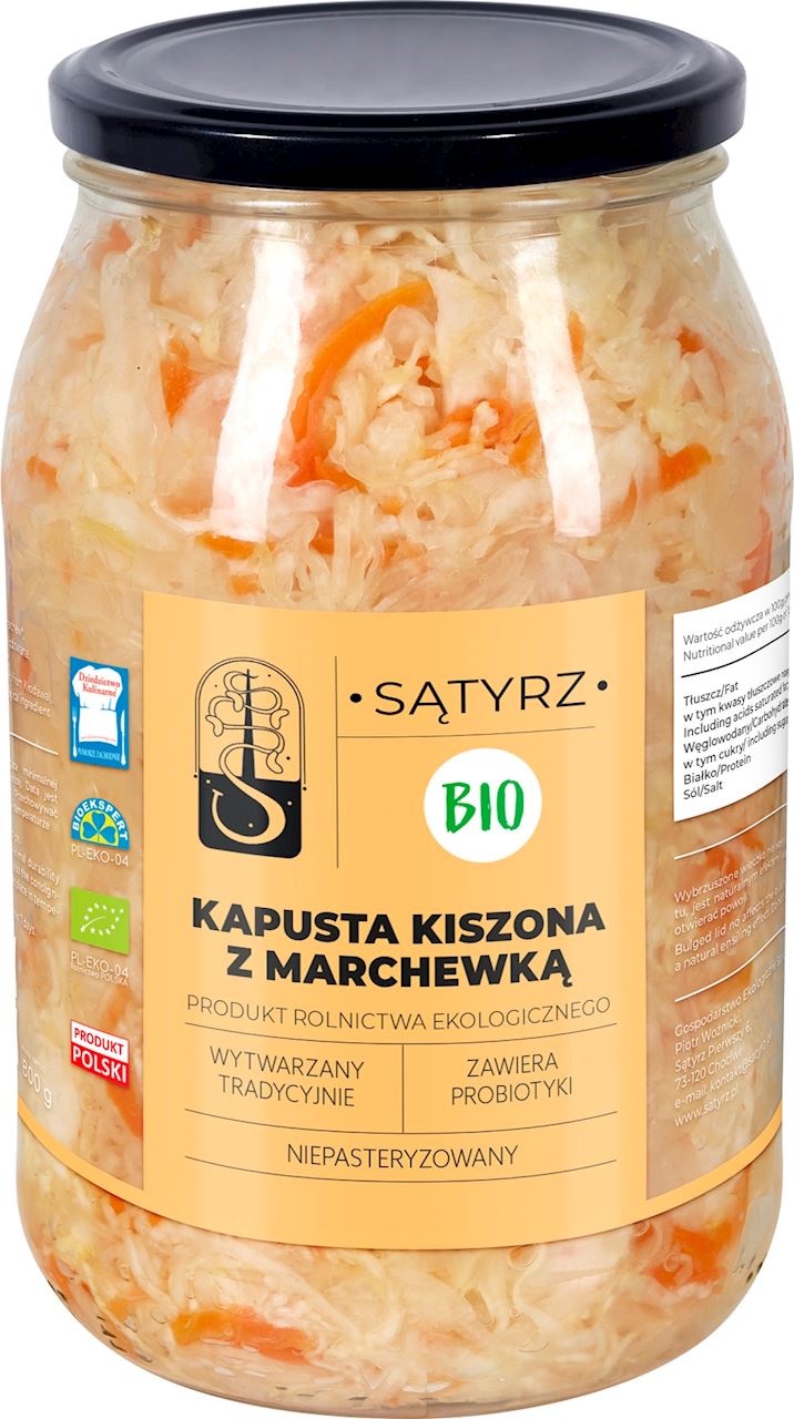 KAPUSTA KISZONA Z MARCHEWKĄ BIO 800 g - SĄTYRZ-0