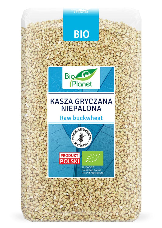 KASZA GRYCZANA NIEPALONA BEZGLUTENOWA BIO 1 kg - BIO PLANET-0