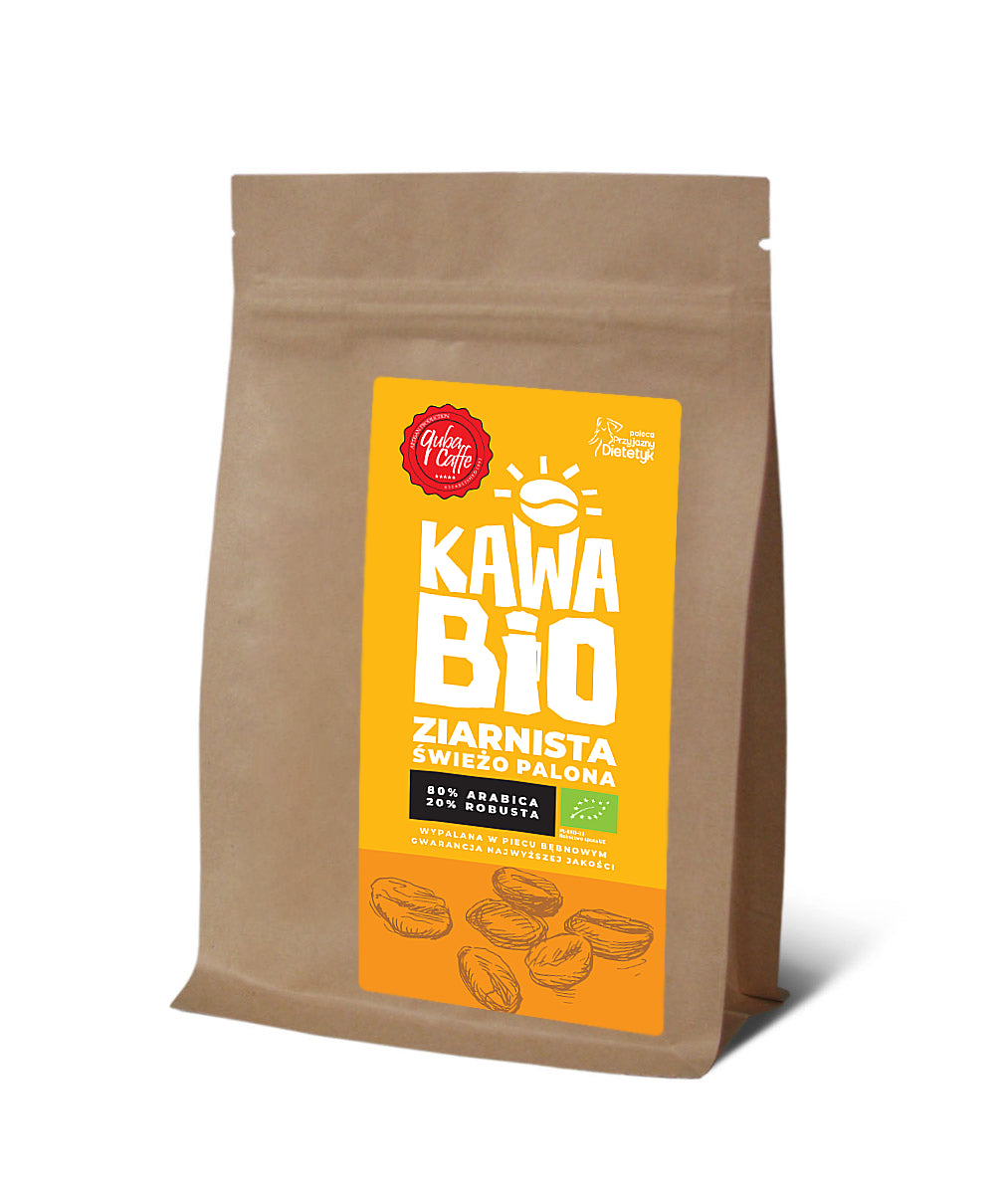 KAWA ZIARNISTA ARABICA/ROBUSTA BIO 250 g - QUBA CAFFE-0