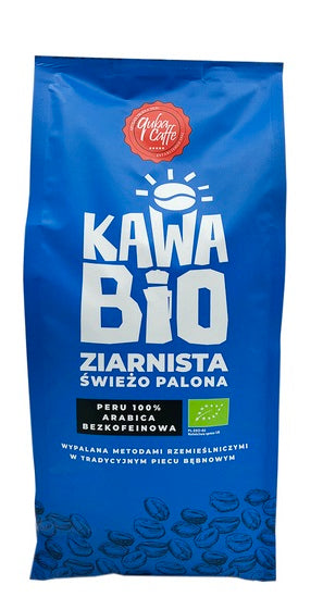 KAWA ZIARNISTA BEZKOFEINOWA ARABICA 100 % PERU BIO 1 kg - QUBA CAFFE-0