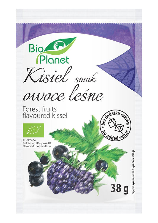 KISIEL O SMAKU OWOCÓW LEŚNYCH Z OWOCAMI JAGODOWYMI BIO 38 g - BIO PLANET-0