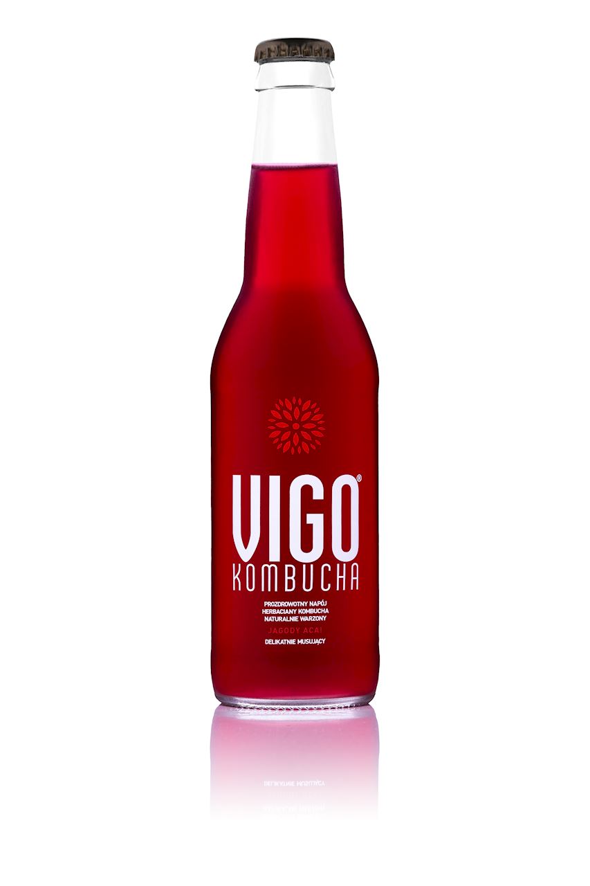 KOMBUCHA JAGODA ACAI BEZGLUTENOWA 330 ml - VIGO-0