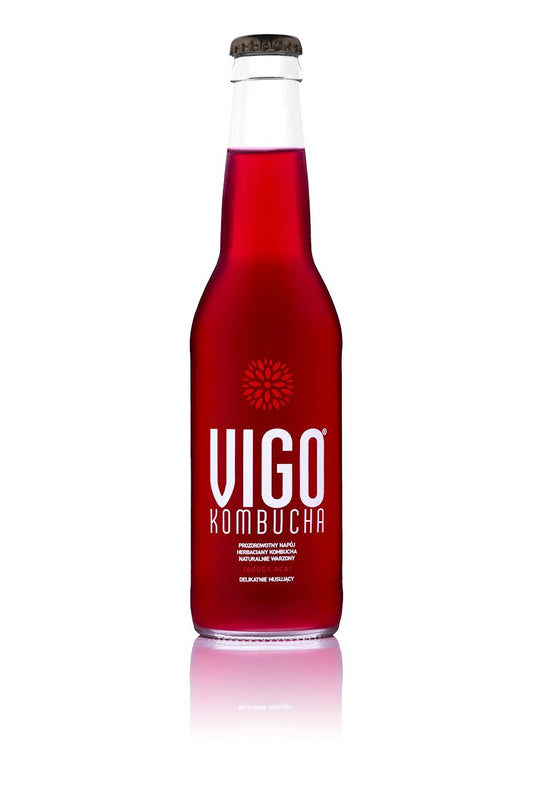 KOMBUCHA JAGODA ACAI BEZGLUTENOWA 330 ml - VIGO-0