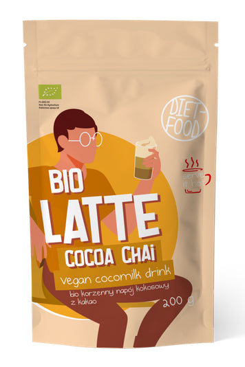 LATTE COCOA CHAI - NAPÓJ KOKOSOWO - KORZENNY Z KAKAO BIO 200 g - DIET-FOOD-0