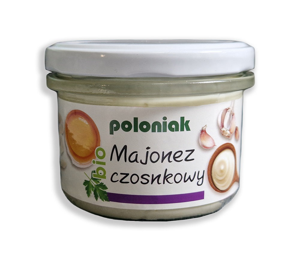 MAJONEZ CZOSNKOWY BIO 200 ml - POLONIAK-0