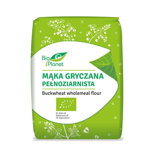 MĄKA GRYCZANA PEŁNOZIARNISTA BIO 1 kg - BIO PLANET-0