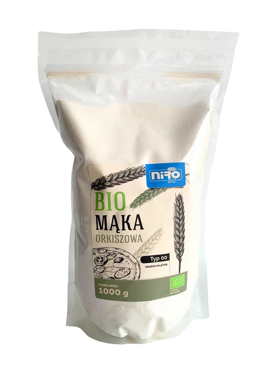 MĄKA ORKISZOWA TYP 00 (NA PIZZĘ) BIO 1 kg - NIRO-0