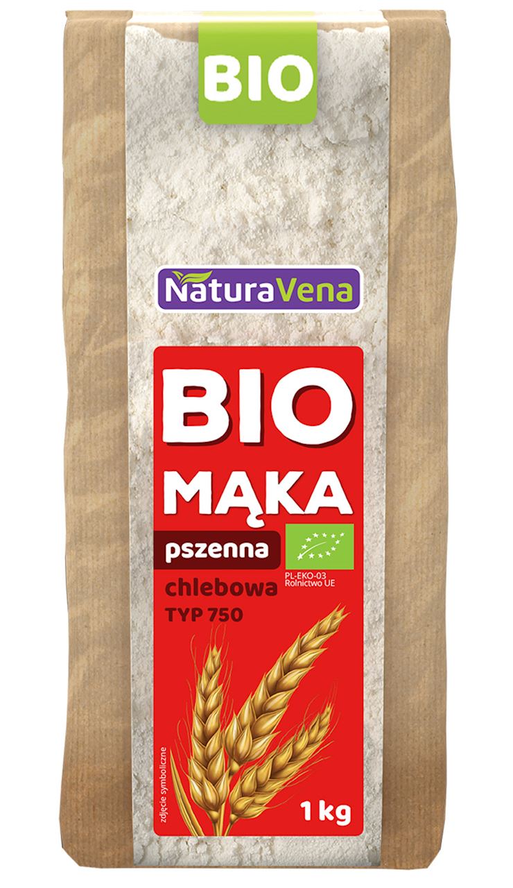 MĄKA PSZENNA CHLEBOWA TYP 750 BIO 1 kg - NATURAVENA-0