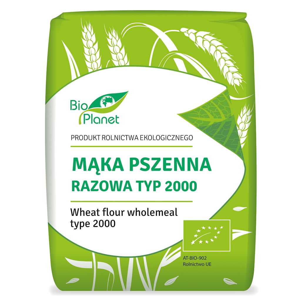 MĄKA PSZENNA RAZOWA TYP 2000 BIO 1 kg - BIO PLANET-0