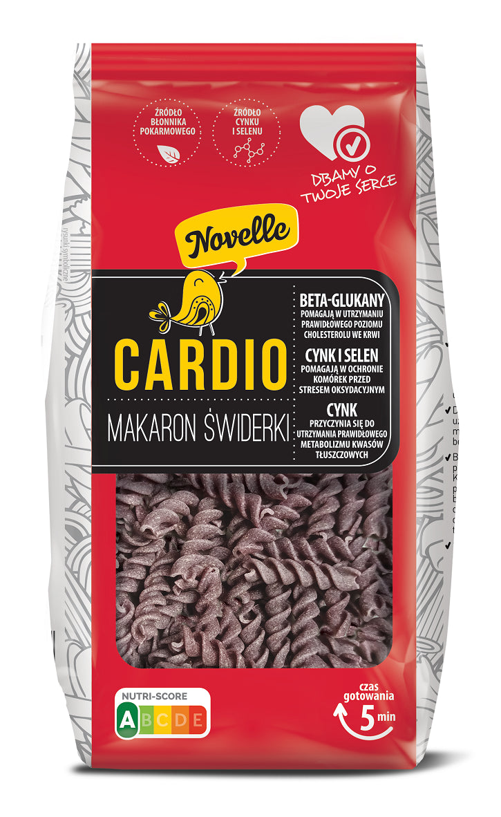 MAKARON CARDIO ŚWIDERKI 250 g - NOVELLE-0