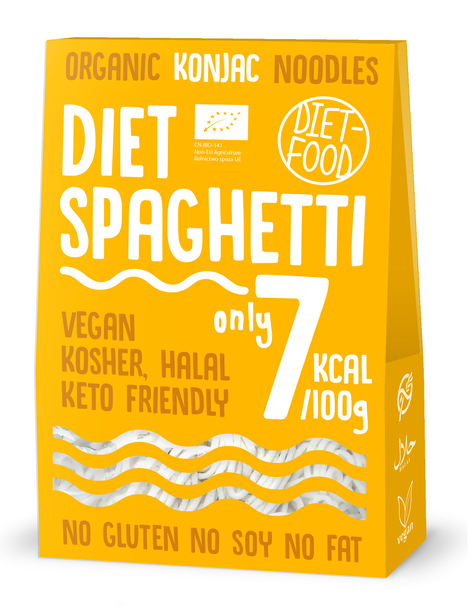 MAKARON (KONJAC) SPAGHETTI BEZGLUTENOWY BIO 385 g (300 g) - DIET-FOOD-0