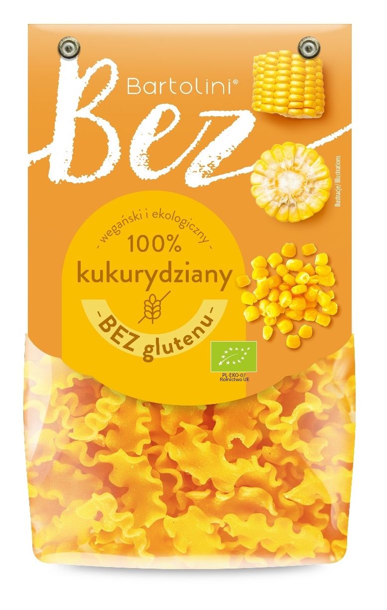 MAKARON (KUKURYDZIANY) FALA BEZGLUTENOWY BIO 250 g - BARTOLINI-0