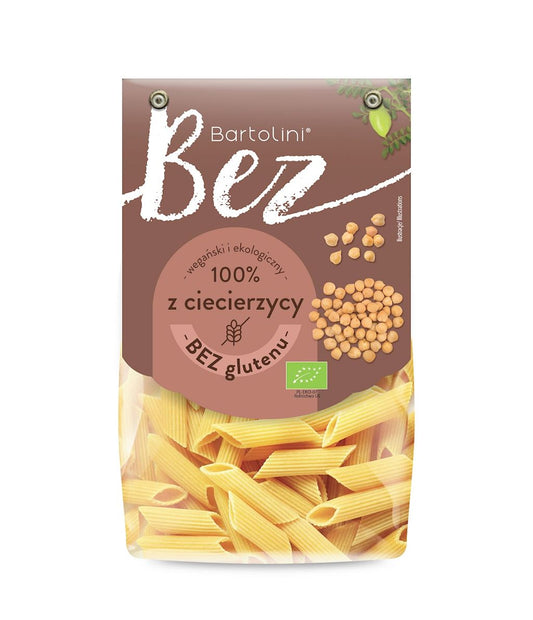 MAKARON PROTEINOWY (Z CIECIERZYCY) PENNE BEZGLUTENOWY BIO 250 g - BARTOLINI-0