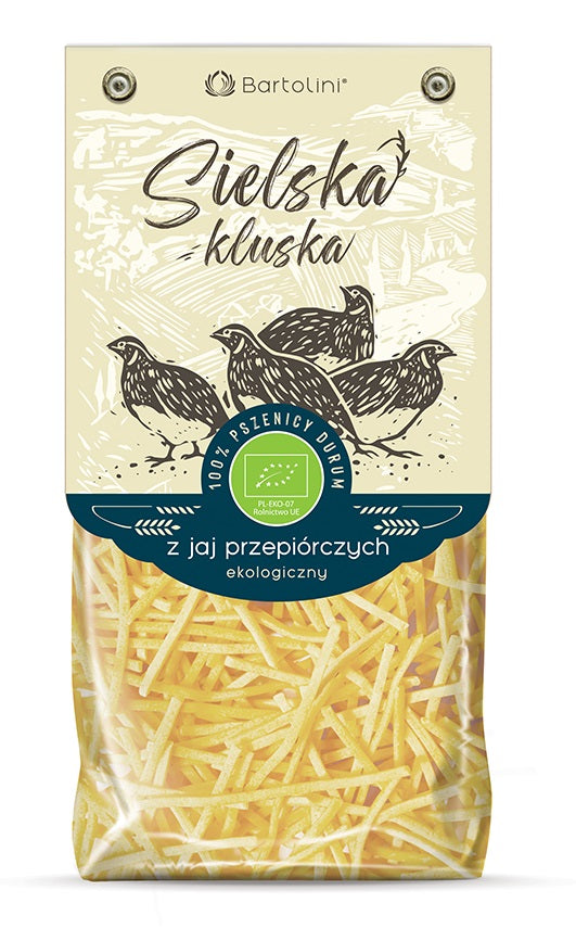 MAKARON (Z JAJ PRZEPIÓRCZYCH) KRAJANKA BIO 250 g - BARTOLINI (SIELSKA KLUSKA)-0