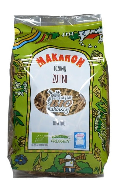 MAKARON (ŻYTNI RAZOWY) NITKA BIO 400 g - BABALSCY-0