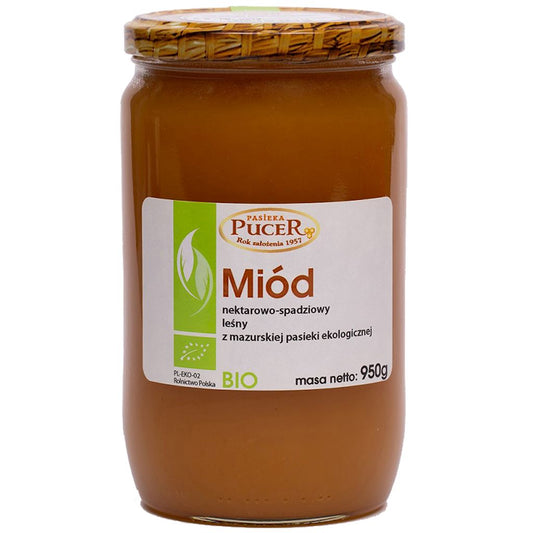 MIÓD NEKTAROWO - SPADZIOWY LEŚNY BIO 950 g - PASIEKA PUCER-0