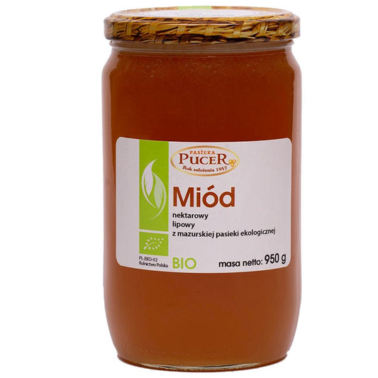 MIÓD NEKTAROWY LIPOWY BIO 950 g - PASIEKA PUCER-0