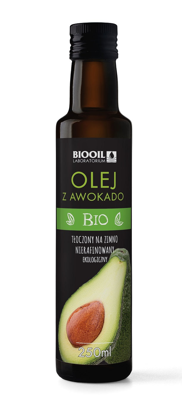 OLEJ Z AWOKADO TŁOCZONY NA ZIMNO BIO 250 ml - BIOOIL-0