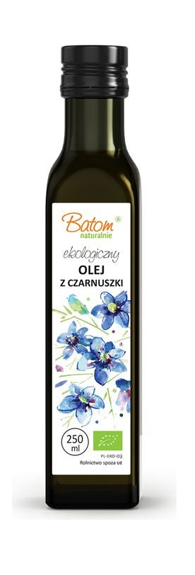 OLEJ Z CZARNUSZKI TŁOCZONY NA ZIMNO BIO 250 ml - BATOM-0