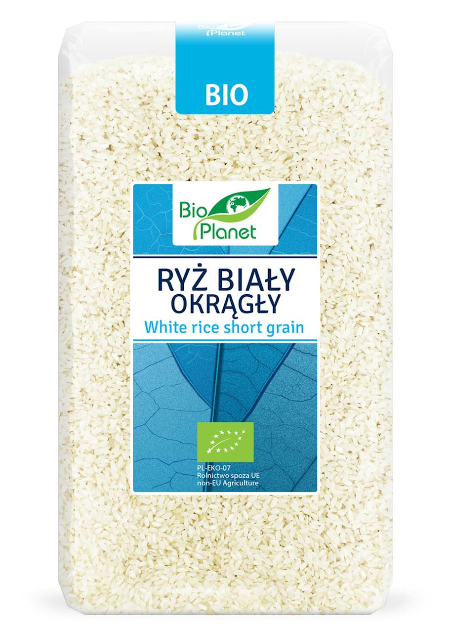 RYŻ BIAŁY OKRĄGŁY BIO 1 kg - BIO PLANET-0